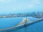 Mumbai is located directly on the coast and has a beautiful sea harbor