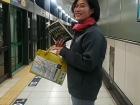 Waiting for the train