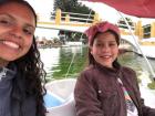 Host sister and I enjoying kayaking in Latacunga, Ecuador