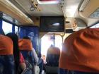 Traveling inside the Vingala Bus (this bus takes me around my time and to Quito)