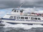 Here is an example of a ferry that takes people from Galway to the Aran Islands