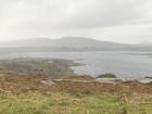 Connemara landscape with a mountain in the background 