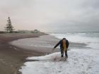 Me being photo bombed by the cold South Atlantic Ocean in Swakopmund