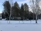 This is the back parking lot of my apartment complex covered in snow!