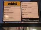 There are a few different kinds of buses in Oulu and those buses sometimes have different stops. This chart shows which lines come to this stop. By looking at it, I was able to see that Line 3, the one I needed, wouldn't be coming to this stop