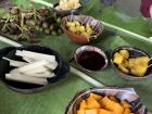 Many fruits to try with the chocolate that came from the cocoa plant 