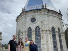 Here we are in Biblian at the Sanctuary of the Virgen del Rocio, a very famous church within this community