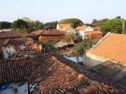 The view from a rooftop in rural India