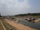 In the past, local residents would gather around the river. Now with only 1,500 people living near Hampi, things are very different! 