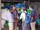 Team Hasiru Dala learning about waste collection from our friend MG! 