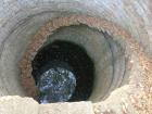 This is an existing well that is used to recharge the groundwater. When it rains the well fills up and slowly drains down over time