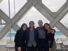 My friends and I inside the London Tower Bridge