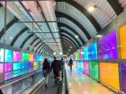 The Madrid airport terminal