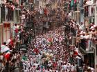 Look how filled the balconies and streets become during the San Fermin festival!