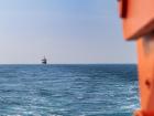 A supply ship can be a very welcome sight in the Arctic (Photo Lianna Nixon)