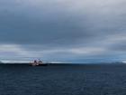 This is a German research vessel that is carrying Leg 4 scientists, crew, and supplies to meet up with the Polarstern. (Photo: Lianna Nixon)