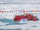 The full science team onboard Polarstern during the 4th leg of MOSAiC (Photo: Lianna Nixon)