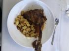 I love meat, so I really enjoyed fried potatoes with lamb, which I had to order in Spanish!