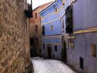 The beautiful colorful buildings in Albarracin