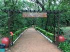 This is a photo of the entrance to a walking path in the park that I found!