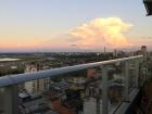 This is a sunset overlooking the city of Asunción! At night for New Year's, the sky had many fireworks!