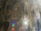 At the top of the stairs and inside the cave is the Hindu temple (Kuala Lumpur, Malaysia)