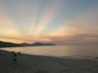 Sunset rays after a day on the beach (Penang, Malaysia)