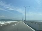 Bridge over water to get to Penang Island (Penang, Malaysia)