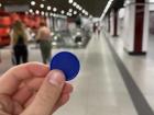 The coin to access the subway; one subway ride is $0.25 (Kuala Lumpur, Malaysia)