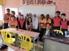 Here I am with one of the classes that I teach; these are 16-year-old students and they're amazing! (Malacca, Malaysia)