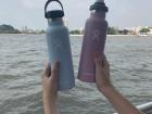 My international friend and I love our reusable water bottles!