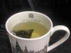 Making my own favorite green tea in my flat
