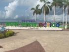 The welcome sign to Chetumal in the center of the city