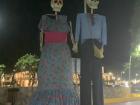 The center of Chetumal always decorates for all of the holidays; here are its decorations for Día de Muertos