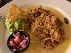Cochinita with tortillas and pickled onions