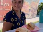 My favorite food in Mexico is cochinita! Here I am enjoying some cochinita in Mahahual!