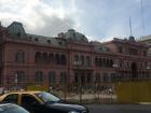 A taxi outside the Casa Rosada (March 2018)