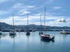 Boats by the harbor