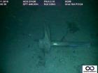 A ROV image of the propeller from the sunken submarine San Juan