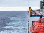 Anzac on the Ocean Endeavor on his way to the Antarctic Peninsula