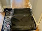 Shelley: I live in a small apartment, so my suitcase had to stay in the hallway while I packed it!