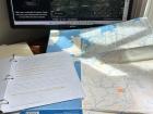 Tom: Route planning using our trip itinerary, Europe river maps and Google Earth view