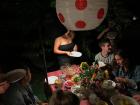 My host family had a birthday party for me in the backyard garden