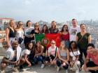 A walking tour with all my classmates in Porto
