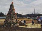 The Daruma Kuyo pyre before burning