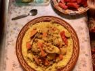 Sometimes I joined friends for dinner, where I enjoyed dishes such as this couscous made by my friend Lily's host mom! 