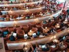 The main class, Global Studies, took place in the largest room in the ship. This is the view from the top deck where I would sit