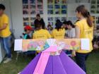 Origami "hanbok" (traditional Korean clothing) I made at the Nikkan Koryu Matsuri (Japan-Korea exchange festival)