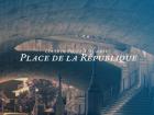 Cover art for my favorite French song: "Place de Republique" with a photograph of the neighborhood where I used to live