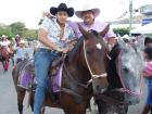 Two cowboys in their fancy cowboy outfits